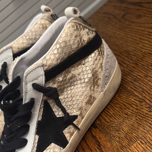 Golden Goose Beige and Black Sneakers - Picture 5 of 9